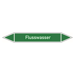 Rohrleitungskennzeichen Flusswasser