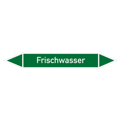 Rohrleitungskennzeichen Frischwasser