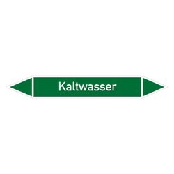 Rohrleitungskennzeichen Kaltwasser