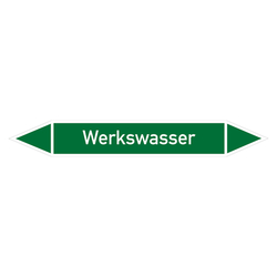 Rohrleitungskennzeichen Werkswasser