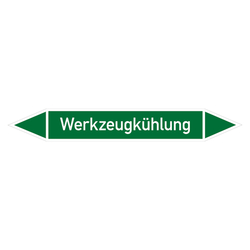 Rohrleitungskennzeichen Werkzeugkühlung