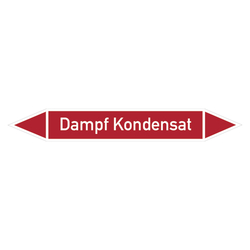 Rohrleitungskennzeichen Dampf Kondensat