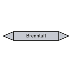 Rohrleitungskennzeichen Brennluft