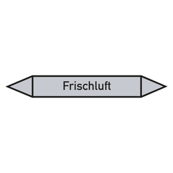 Rohrleitungskennzeichen Frischluft