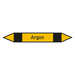 Rohrleitungskennzeichen Argon