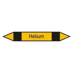 Rohrleitungskennzeichen Helium