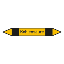 Rohrleitungskennzeichen Kohlensäure