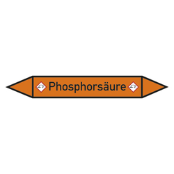 Rohrleitungskennzeichen Phosphorsäure