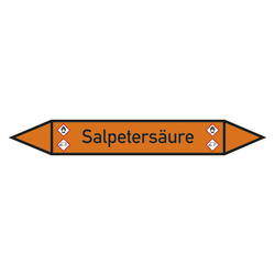 Rohrleitungskennzeichen Salpetersäure