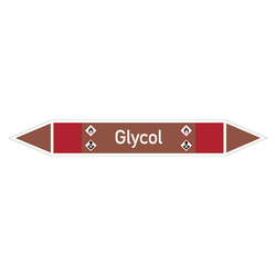 Rohrleitungskennzeichen Glycol