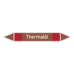 Rohrleitungskennzeichen Thermalöl