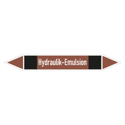 Rohrleitungskennzeichen Hydraulik-Emulsion