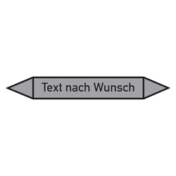 Rohrleitungskennzeichen Luft - Text nach Wunsch