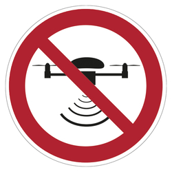 Verbotszeichen "Drohne verboten" praxisbewährt