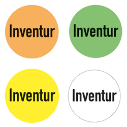 Markierungspunkte Inventur, Ø 35 mm, Rund, in verschiedenen Farben