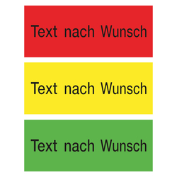 Qualitätsaufkleber mit Text nach Wunsch, 50 x 20 mm, Rechteckig