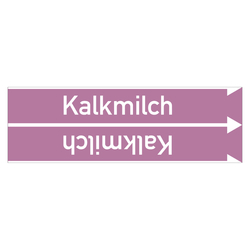 Rohrleitungskennzeichen Kalkmilch für Rohrleitungen ab Ø 10 mm (3/8 Zoll), Folie selbstklebend 90 mm x 33 m auf Rolle