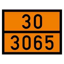 Warntafel 30 3065, orange, 400 x 300 mm in verschiedenen Materialien