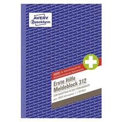 Avery Zweckform® 312 Meldeblock Erste Hilfe - A5, 50 Blatt