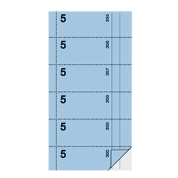 SIGEL Bonbuch - Kellner-Nr. 5 , 360 Abrisse,  BL, hellblau, 105x200 mm, 2 x 60 Blatt