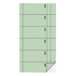 SIGEL Bonbuch - o. Kellner-Nr., 360 Abrisse, SD, hellgrün, 105x200 mm, 2 x 60 Blatt