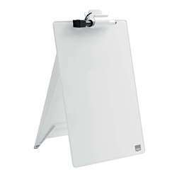 nobo® Glas Notizboard Diamond - A4, weiß, aufstellbar