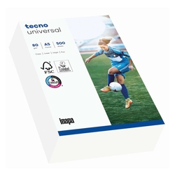 TECNO Kopierpapier tecno® universal - A5, 80 g/qm, weiß, 500 Blatt