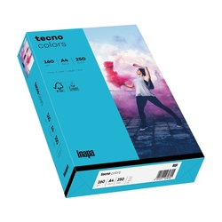 TECNO Multifunktionspapier tecno® colors - A4, 160 g/qm, blau, 250 Blatt