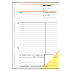 SIGEL Rechnung für Kleinunternehmer ohne MwSt.-Ausweis - A5, SD, 2 x 30 Blatt