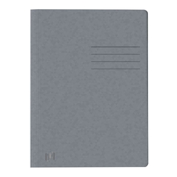 OXFORD Schnellhefter TOP FILE+ - A4, Karton 390g/qm, kfm. und Amtsheftung, grau