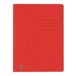 OXFORD Schnellhefter TOP FILE+ - A4, Karton 390g/qm, kfm. und Amtsheftung, rot