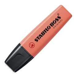 STABILO® Textmarker - STABILO BOSS ORIGINAL Pastel - Einzelstift - Korallrot