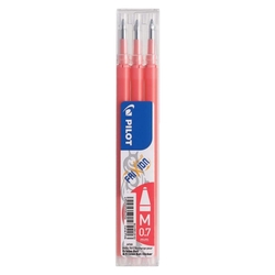 PILOT Tintenrollermine FriXion BLS-FR7 - 0,7 mm, koralle, 3er Pack