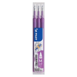 PILOT Tintenrollermine FriXion BLS-FR7 - 0,7 mm, lila, 3er Pack