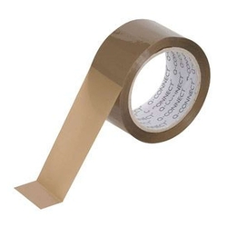 Q-Connect® Packband 50 mm x 66 m, braun, 6er Pack