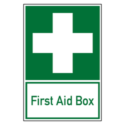 Rettungszeichen Erste Hilfe First Aid Box Kombischild