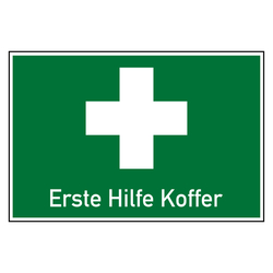 Rettungszeichen Erste-Hilfe Koffer