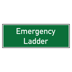 Rettungszeichen Emergency Ladder