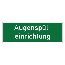 Rettungszeichen Augenspüleinrichtung