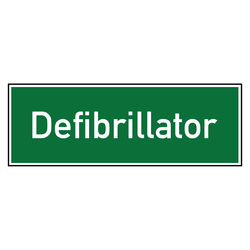 Rettungszeichen Defibrillator