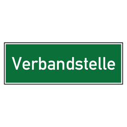 Rettungszeichen Verbandstelle