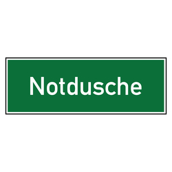 Rettungszeichen Notdusche