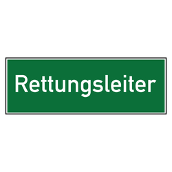 Rettungszeichen Rettungsleiter