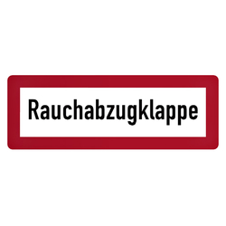 Feuerwehrzeichen Rauchabzugsklappe DIN 4066