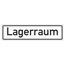 Hinweisschild "Lagerraum" in verschiedenen Ausführungen