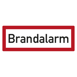 Feuerwehrzeichen Brandalarm DIN 4066