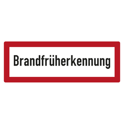 Feuerwehrzeichen Brandfrüherkennung DIN 4066