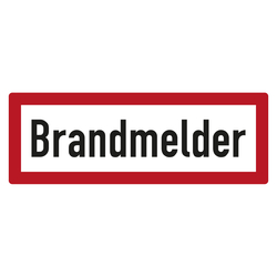 Feuerwehrzeichen Brandmelder DIN 4066