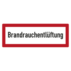 Feuerwehrzeichen Brandrauchentlüftung DIN 4066