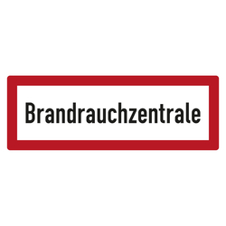 Feuerwehrzeichen Brandrauchzentrale DIN 4066